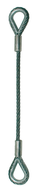 Safety rope 8mm length 1m  2 thimbles 700kg