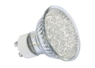 LED Lampe MR 16 GU10,18 LED rot 1,4W
