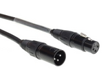 3-pin DMX cable male/female 0,5 m standard