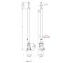 LTH PRO.fessional Telescopic drop arm 163cm up to 300cm with universal head