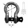 shackle WLL 4750 kg high-strength tempered, curved