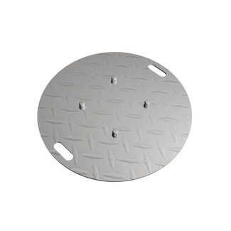 Baseplate 800mm round checker plate
