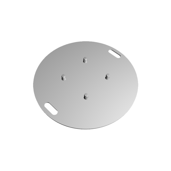 Baseplate 800mm round aluminium
