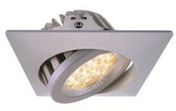 Kapego LED,TD36-20, 20W, 60°, 3000K, silber, quadr