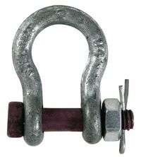 shackle WLL 6500 kg high-strength tempered, curved