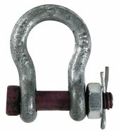 shackle WLL 750 kg high-strength tempered, curved
