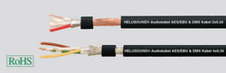 Helusound DMX Kabel 4x0,34 schwarz