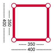 HOFKON 400-4 HD 4-way corner C40 T-piece