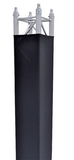 Traversen Husse schwarz 100cm mit Klettverschluss
