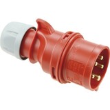 CEE plug 32A 5-pin red 400V 6h IP44