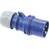 CEE plug 32A 3-pin blue 230V 6h IP44