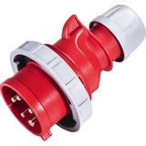 CEE plug 16A, 5-pole, red, 400V, 6h, IP67