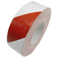 SquareTAPE Gewebe Farbmarkierungsband rot/weiß