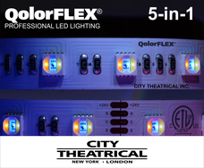 City Theatrical QOLORFLEX RGBACW 5-in-1 LED STRIP