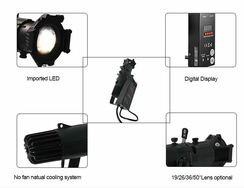 SquareLED Avani 20W Mini LED Profiler 19° | 5600K | DMX Ansteuerung