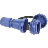 water pressure-tight socket f 3x2,5mm², blue, IP68