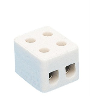 Ceramic terminal block 2 pin - packing unit 10 pcs