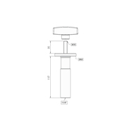 LTH PRO.fessional 163-10  28 mm plate stud with M10 thumbscrew