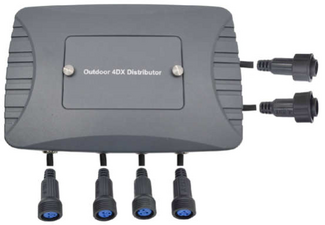 SquareLED Outdoor 4DX Channel DMX Splitter IP65