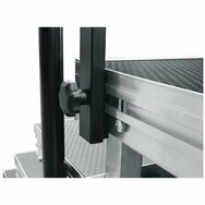 LTH PRO.fessional railing standard with knee rail 200 cm long