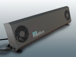 SRSmedilux PMX2A48-BL UV-C Luftreinigungsgerät inkl. Tischständer, UV-C Leistung: 48W | SCHWARZ METALLIC