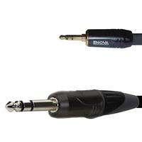 ENOVA 2 m mini jack cable 3.5 mm 3 pin to 6.3 mm 3 pin