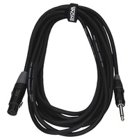 ENOVA 30 m XLR female to 1/4" plug 2 pole microphone cable analogue & AES with velcro