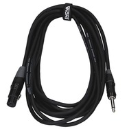 ENOVA 1 m XLR female to 1/4" plug 2 pole microphone cable analogue & AES with velcro