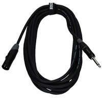 ENOVA 15 m XLR male to 1/4" plug 2 pole microphone cable analogue & AES with velcro