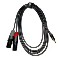 ENOVA 1 m Jack 3.5 mm 3 pole - XLR male 3 pole adapter cable black & red stereo cable