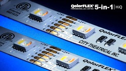 City Theatrical QOLORFLEX HiQ 5-in-1 RGB2700K-6500K LED STRIP 5-in-1 LED STRIP, CRI>95