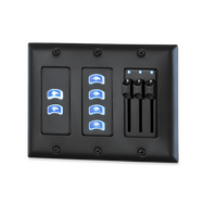 Pathway Wall Station Insert, NSB Power over Ethernet  Master, 2-Buttons, Black
